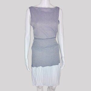 Oookies Wear Handmade Women's 2-Piece Ribbed Sweater Set Top/Skirt